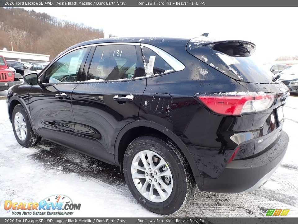 2020 Ford Escape SE 4WD Agate Black Metallic / Dark Earth Gray Photo #5