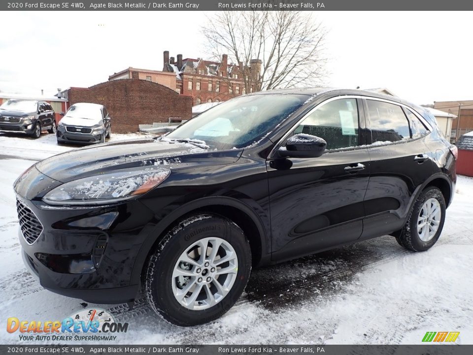 2020 Ford Escape SE 4WD Agate Black Metallic / Dark Earth Gray Photo #7