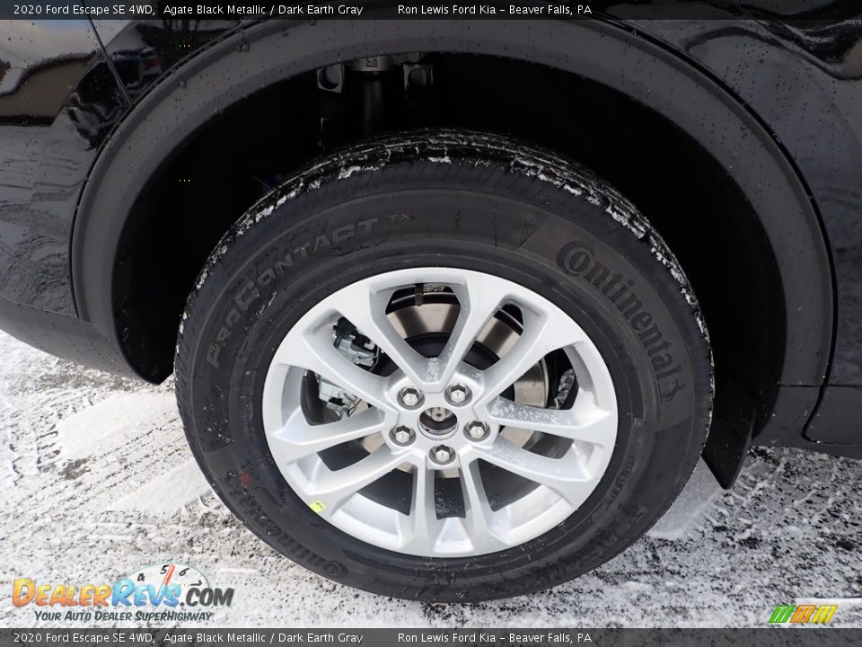 2020 Ford Escape SE 4WD Agate Black Metallic / Dark Earth Gray Photo #10
