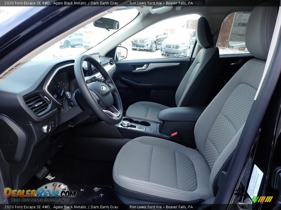 2020 Ford Escape SE 4WD Agate Black Metallic / Dark Earth Gray Photo #12