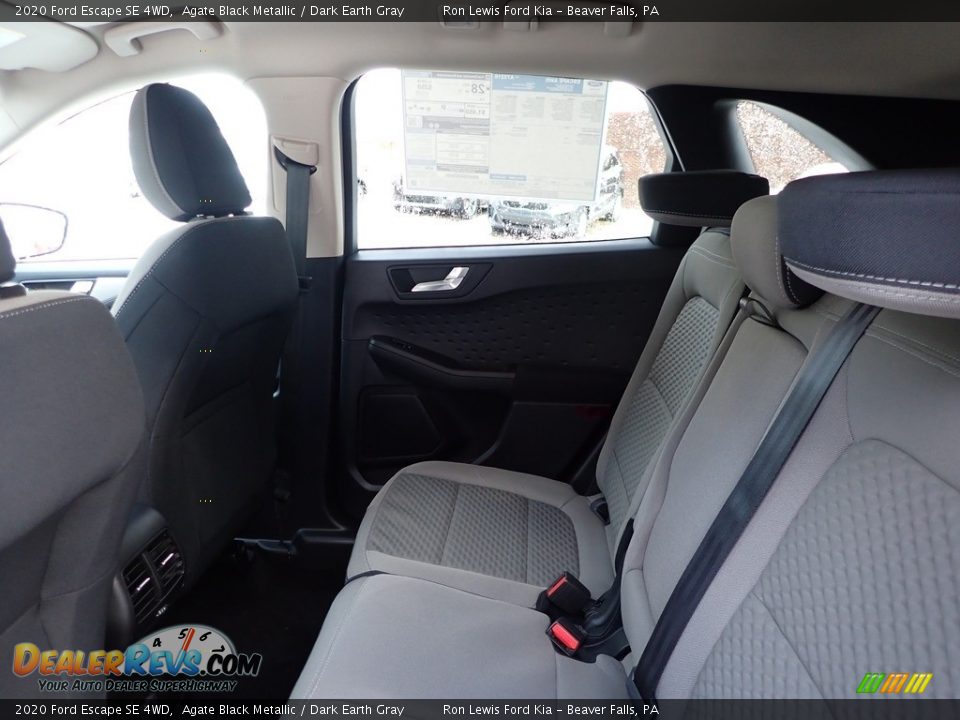 2020 Ford Escape SE 4WD Agate Black Metallic / Dark Earth Gray Photo #13