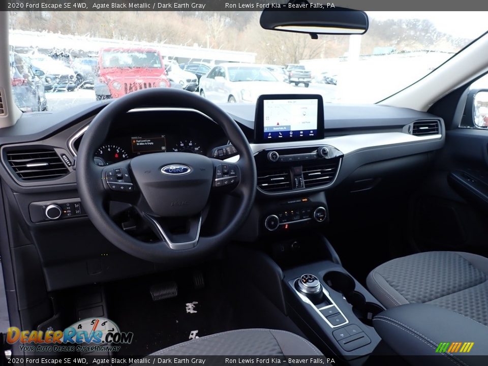 2020 Ford Escape SE 4WD Agate Black Metallic / Dark Earth Gray Photo #14
