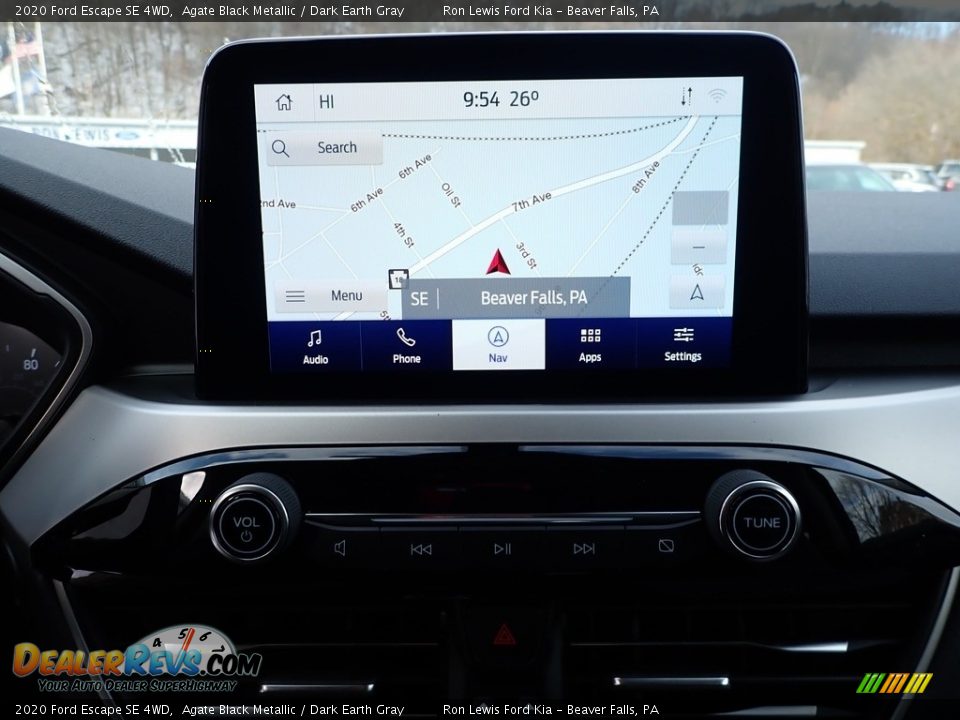 2020 Ford Escape SE 4WD Agate Black Metallic / Dark Earth Gray Photo #19