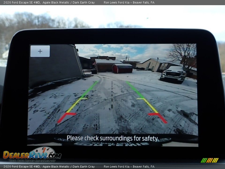 2020 Ford Escape SE 4WD Agate Black Metallic / Dark Earth Gray Photo #20
