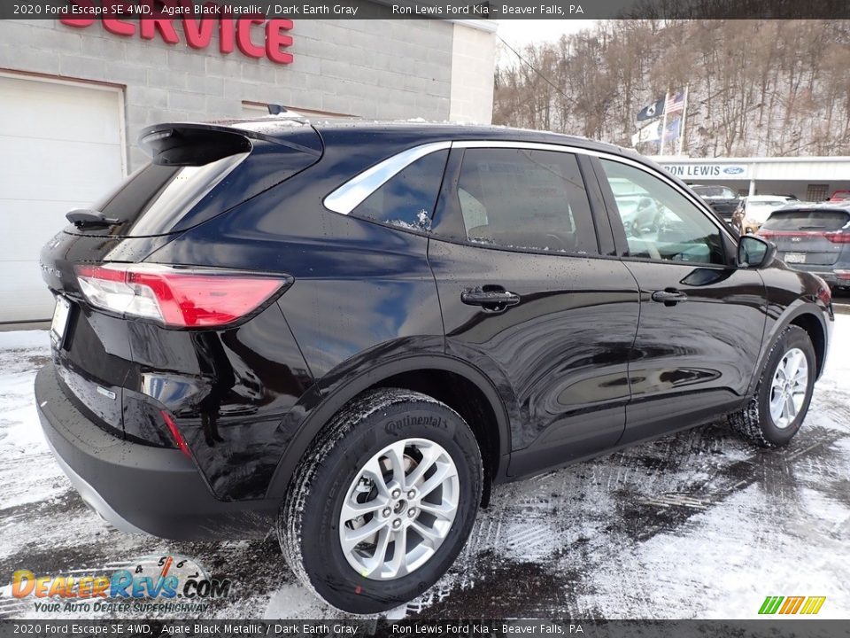 2020 Ford Escape SE 4WD Agate Black Metallic / Dark Earth Gray Photo #2