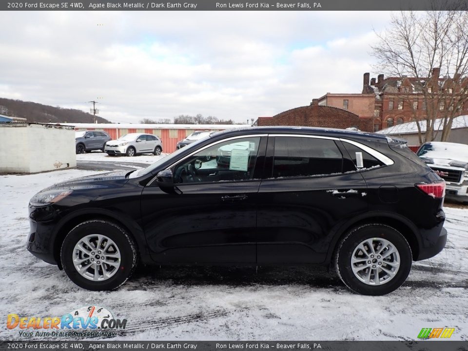 2020 Ford Escape SE 4WD Agate Black Metallic / Dark Earth Gray Photo #6