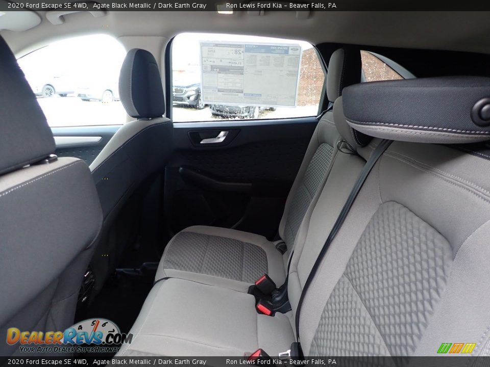 Rear Seat of 2020 Ford Escape SE 4WD Photo #14