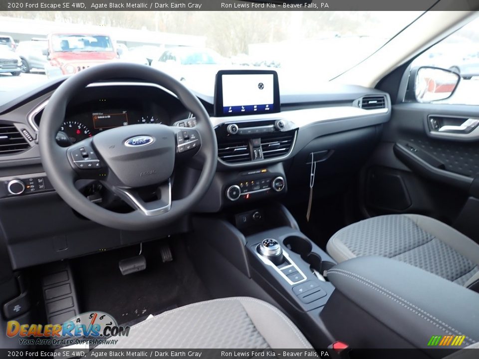 Dark Earth Gray Interior - 2020 Ford Escape SE 4WD Photo #15