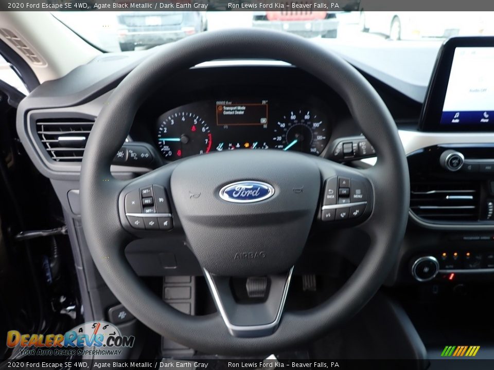 2020 Ford Escape SE 4WD Steering Wheel Photo #17