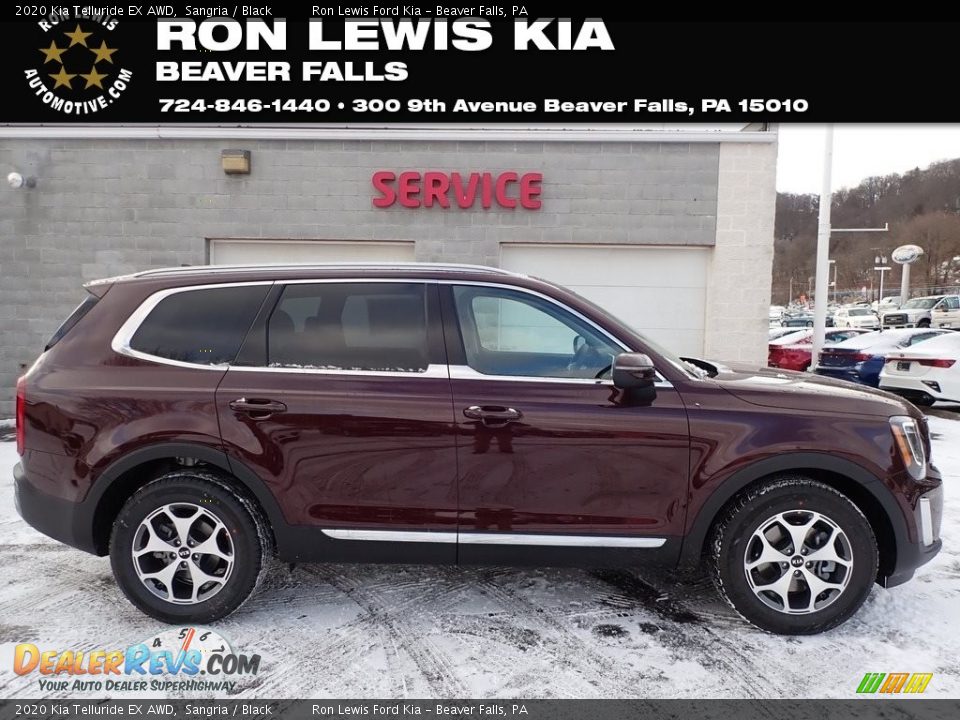 2020 Kia Telluride EX AWD Sangria / Black Photo #1