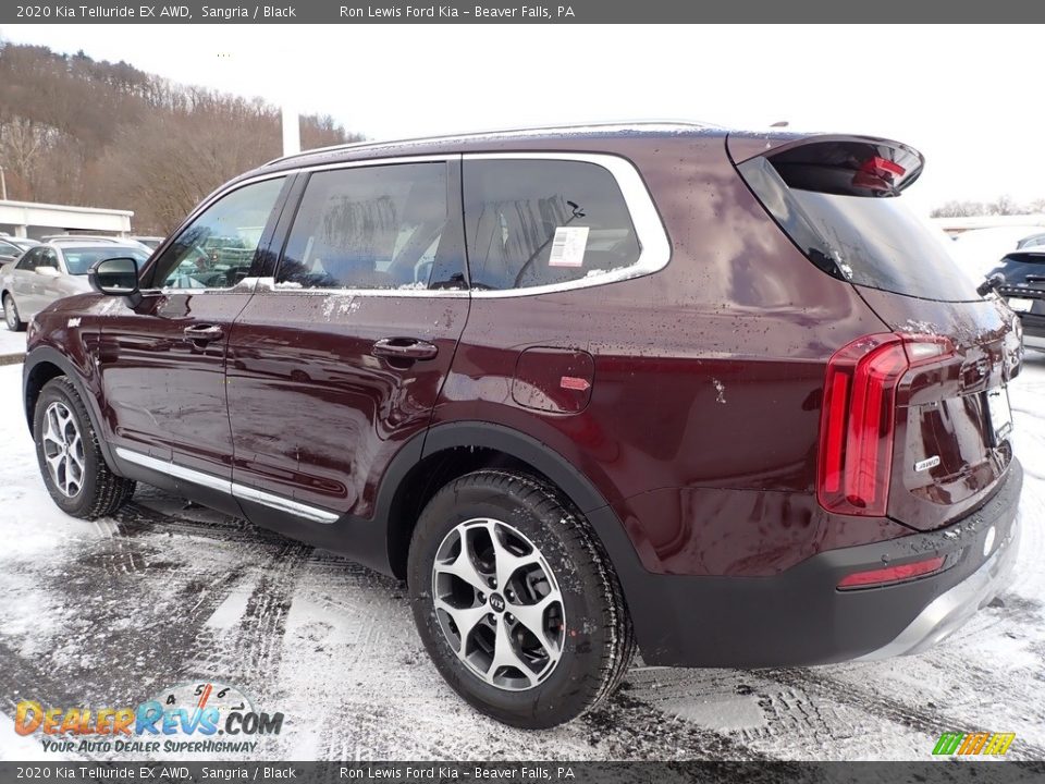 2020 Kia Telluride EX AWD Sangria / Black Photo #5