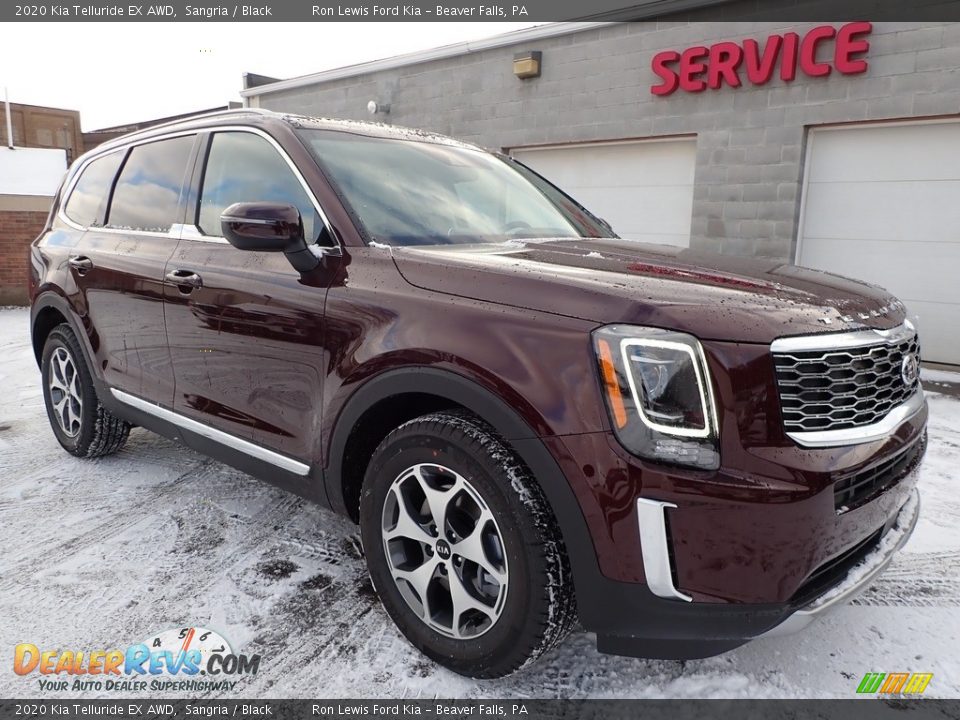 Front 3/4 View of 2020 Kia Telluride EX AWD Photo #9
