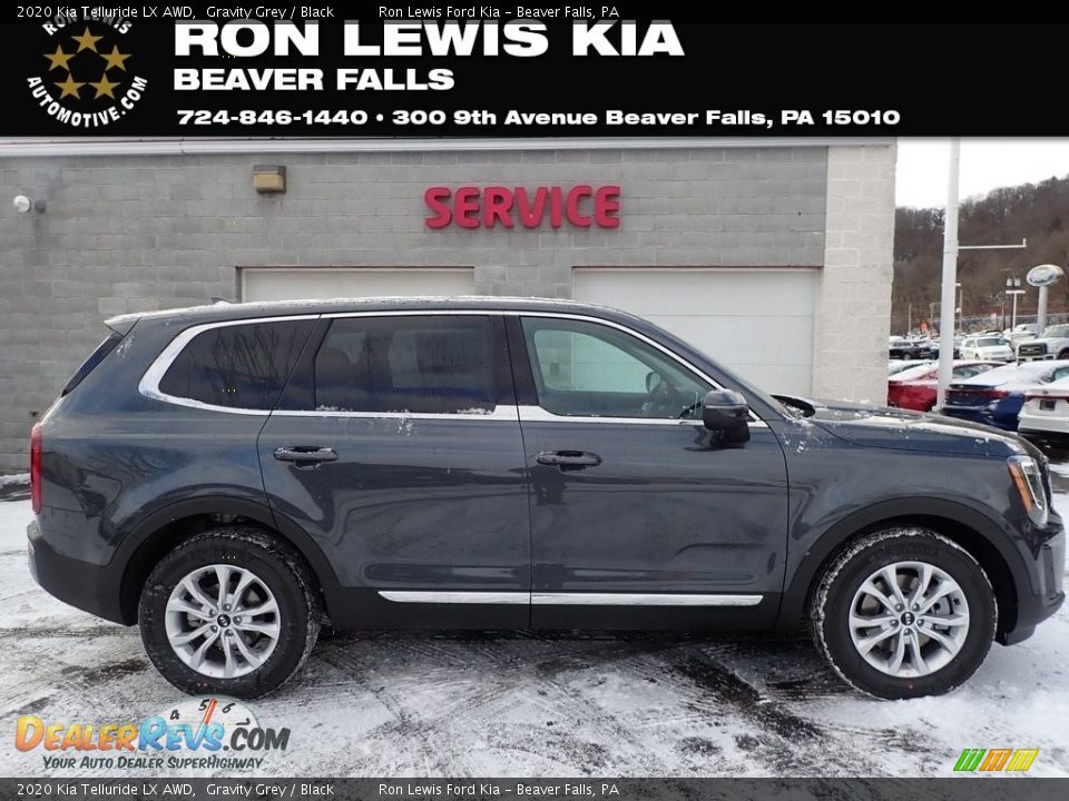 2020 Kia Telluride LX AWD Gravity Grey / Black Photo #1