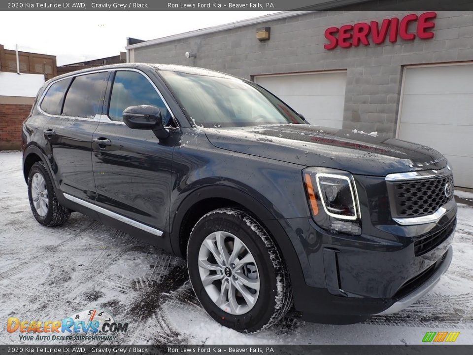 Front 3/4 View of 2020 Kia Telluride LX AWD Photo #9