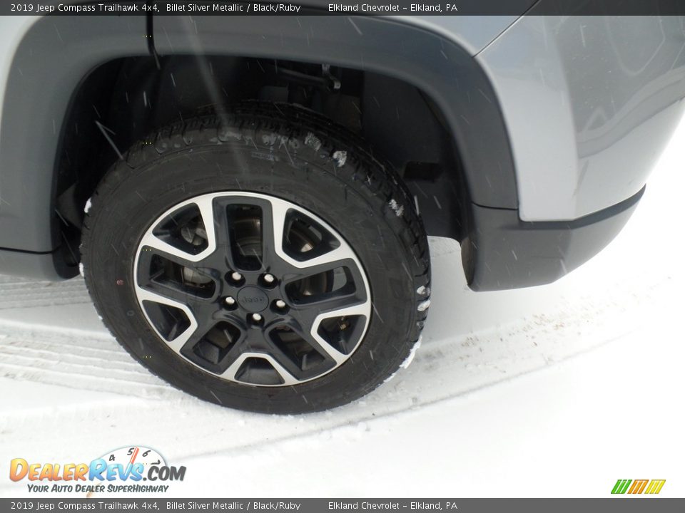 2019 Jeep Compass Trailhawk 4x4 Billet Silver Metallic / Black/Ruby Photo #11
