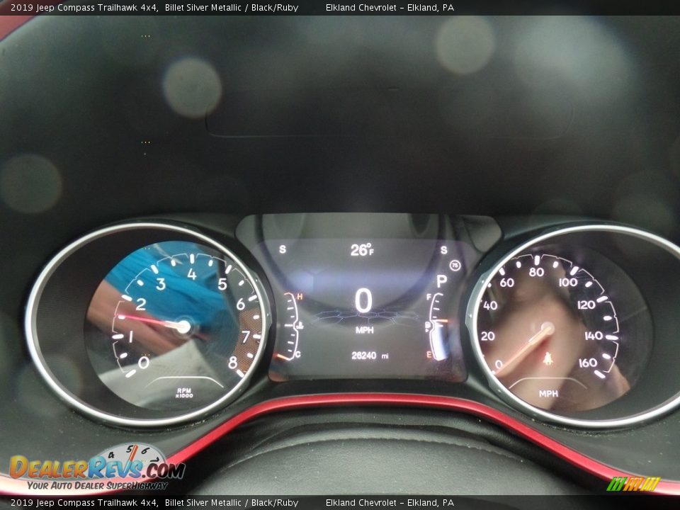 2019 Jeep Compass Trailhawk 4x4 Billet Silver Metallic / Black/Ruby Photo #20