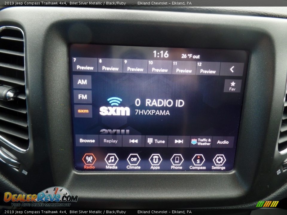 2019 Jeep Compass Trailhawk 4x4 Billet Silver Metallic / Black/Ruby Photo #23