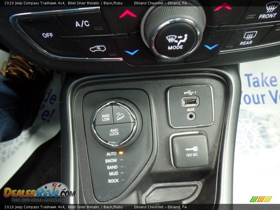 2019 Jeep Compass Trailhawk 4x4 Billet Silver Metallic / Black/Ruby Photo #26