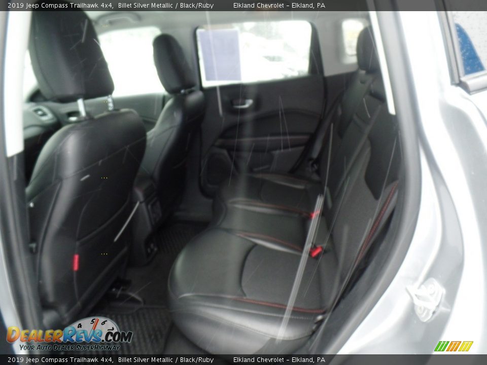 2019 Jeep Compass Trailhawk 4x4 Billet Silver Metallic / Black/Ruby Photo #28