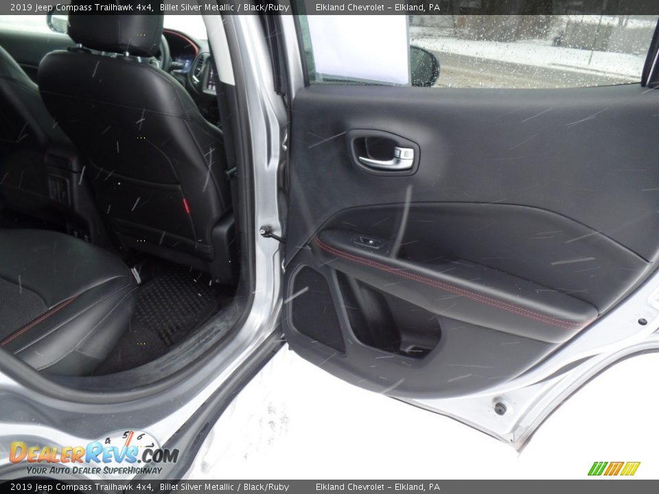 2019 Jeep Compass Trailhawk 4x4 Billet Silver Metallic / Black/Ruby Photo #30