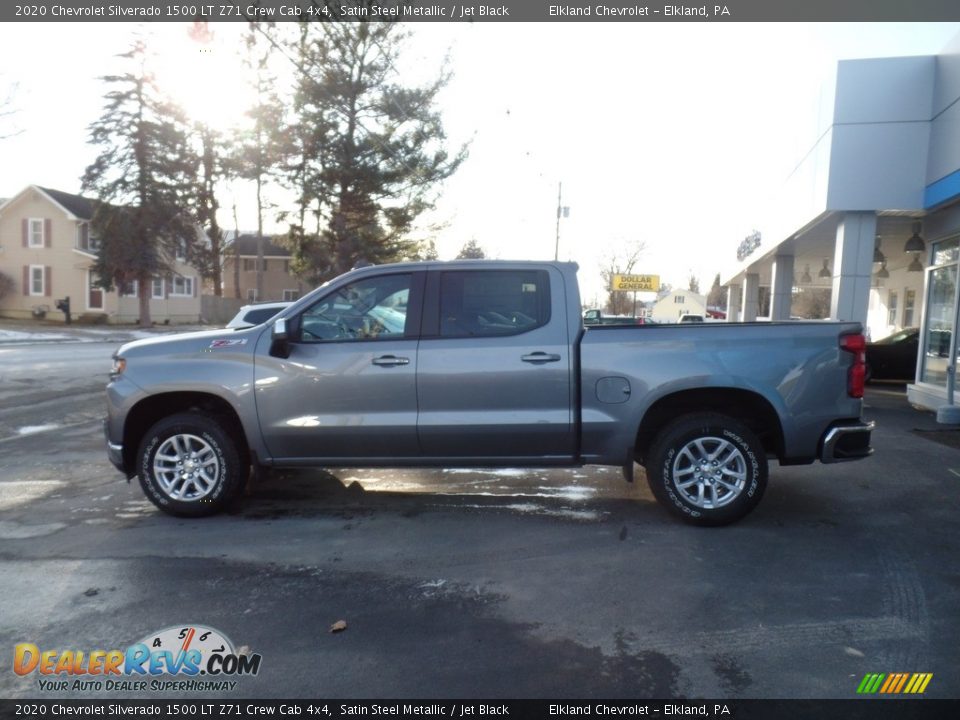 2020 Chevrolet Silverado 1500 LT Z71 Crew Cab 4x4 Satin Steel Metallic / Jet Black Photo #9