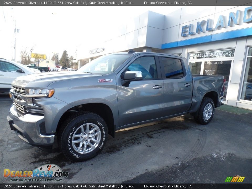 2020 Chevrolet Silverado 1500 LT Z71 Crew Cab 4x4 Satin Steel Metallic / Jet Black Photo #10