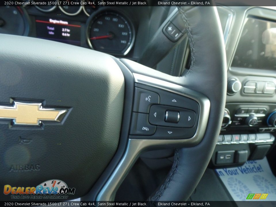 2020 Chevrolet Silverado 1500 LT Z71 Crew Cab 4x4 Satin Steel Metallic / Jet Black Photo #22