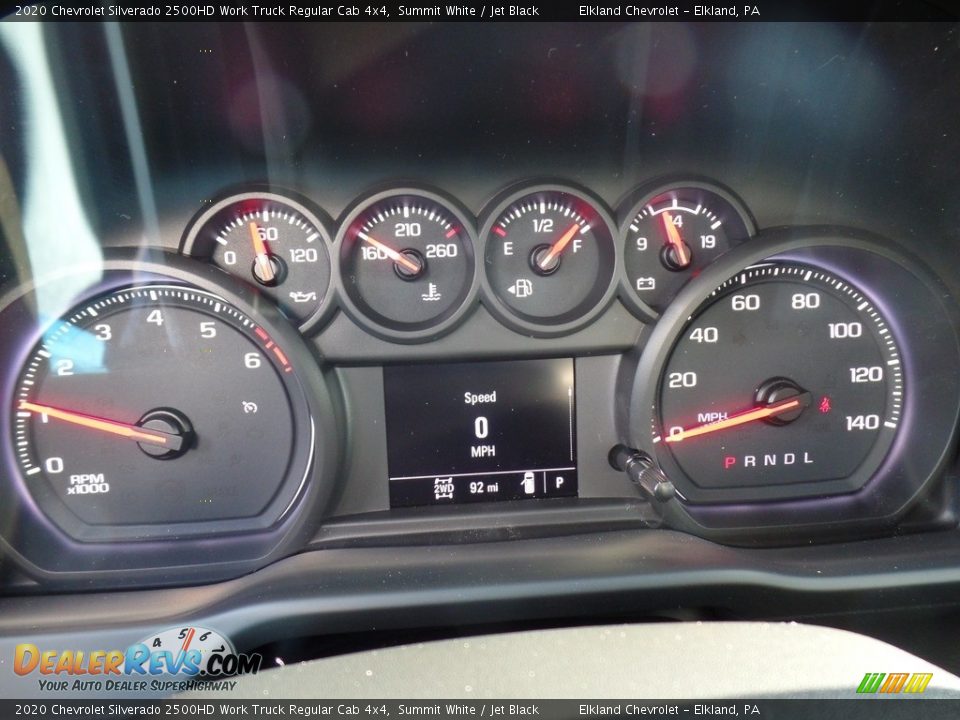 2020 Chevrolet Silverado 2500HD Work Truck Regular Cab 4x4 Summit White / Jet Black Photo #21