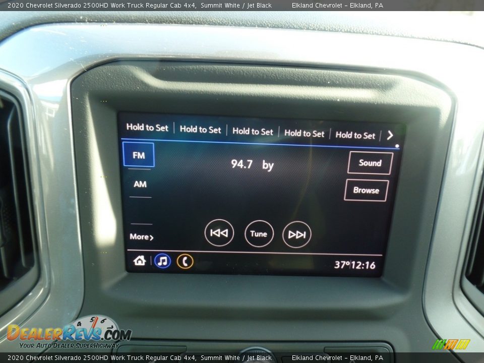 2020 Chevrolet Silverado 2500HD Work Truck Regular Cab 4x4 Summit White / Jet Black Photo #27