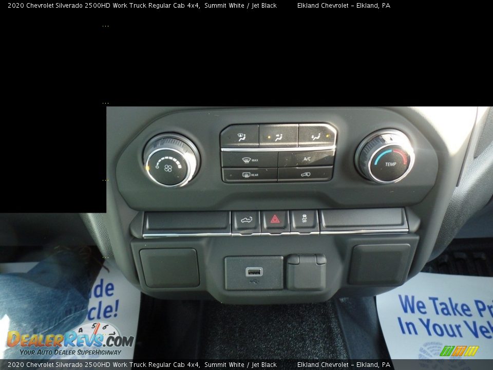 2020 Chevrolet Silverado 2500HD Work Truck Regular Cab 4x4 Summit White / Jet Black Photo #29