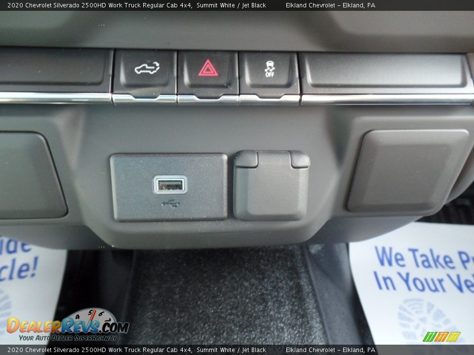 2020 Chevrolet Silverado 2500HD Work Truck Regular Cab 4x4 Summit White / Jet Black Photo #30