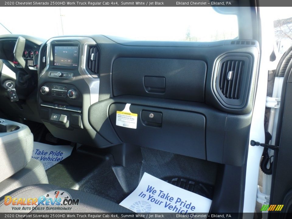 2020 Chevrolet Silverado 2500HD Work Truck Regular Cab 4x4 Summit White / Jet Black Photo #34