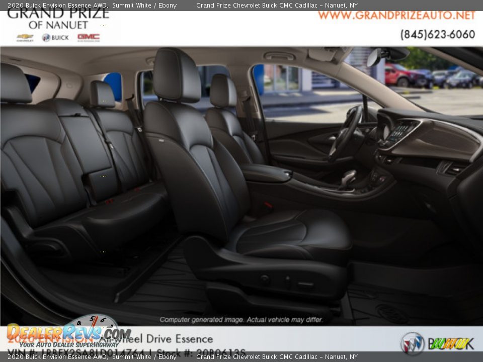 2020 Buick Envision Essence AWD Summit White / Ebony Photo #7