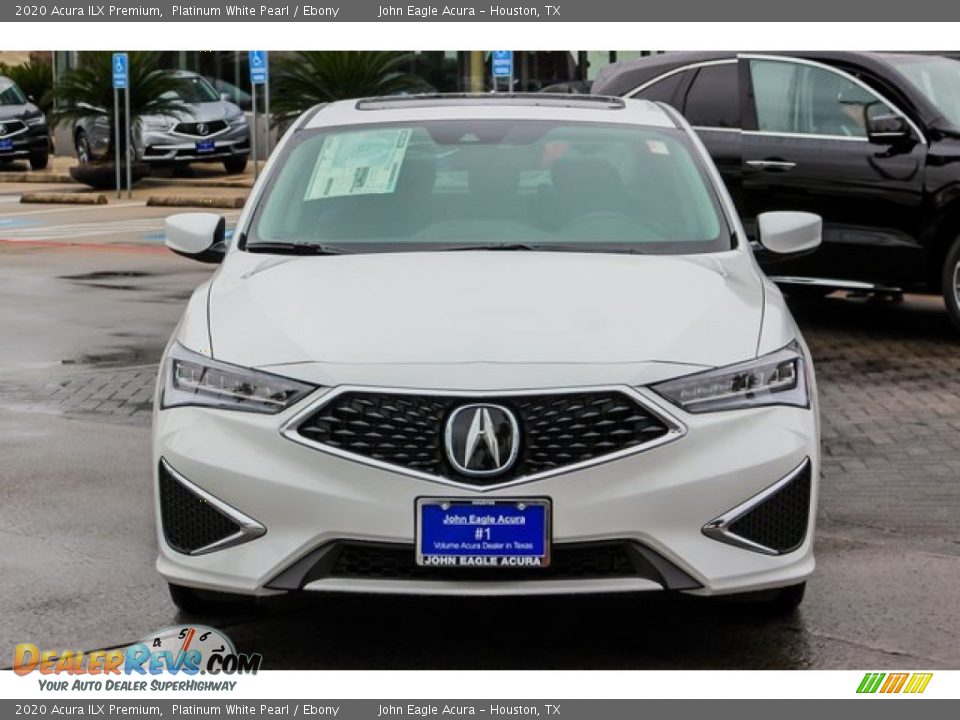 2020 Acura ILX Premium Platinum White Pearl / Ebony Photo #2