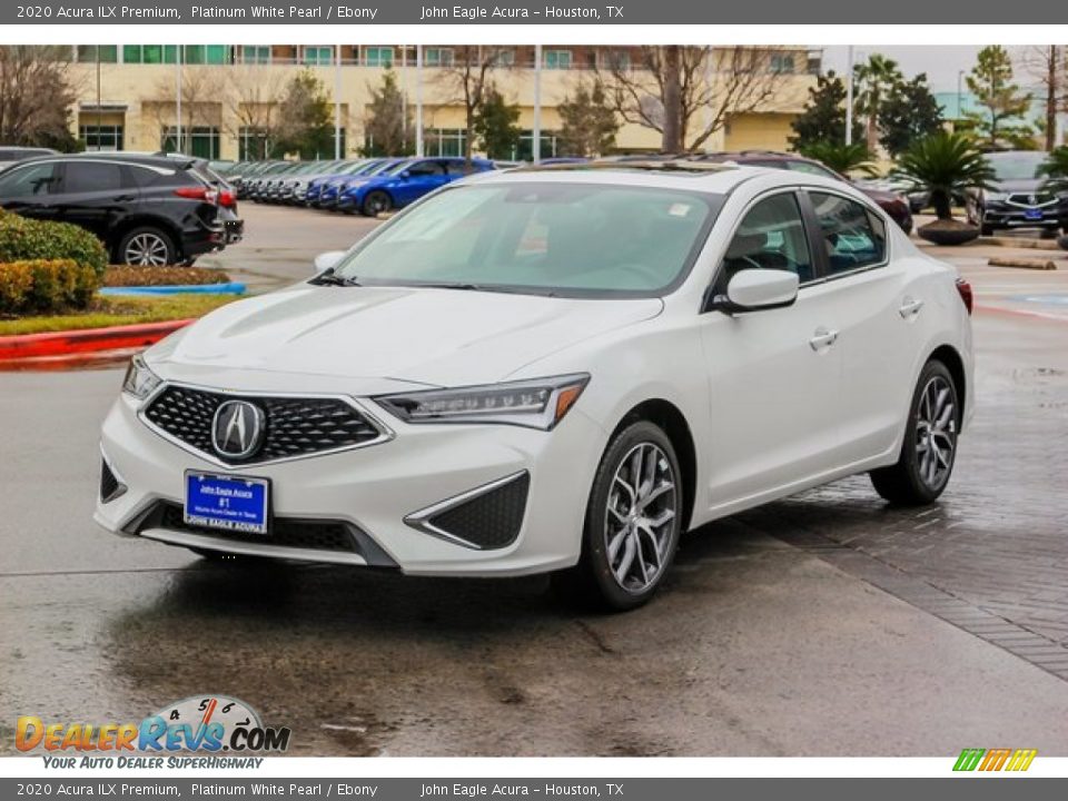 2020 Acura ILX Premium Platinum White Pearl / Ebony Photo #3