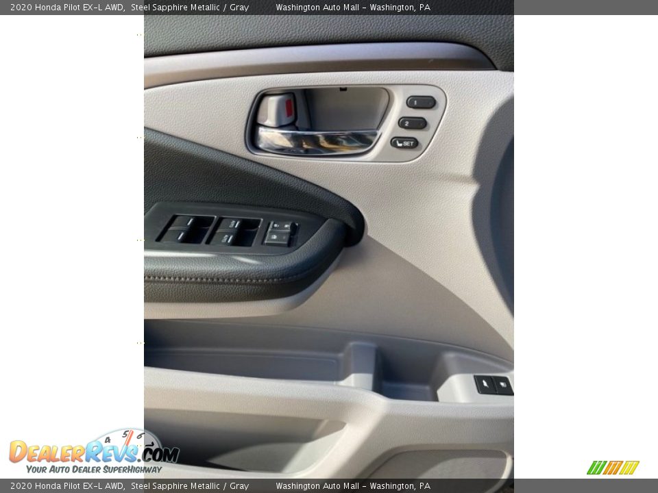 2020 Honda Pilot EX-L AWD Steel Sapphire Metallic / Gray Photo #11