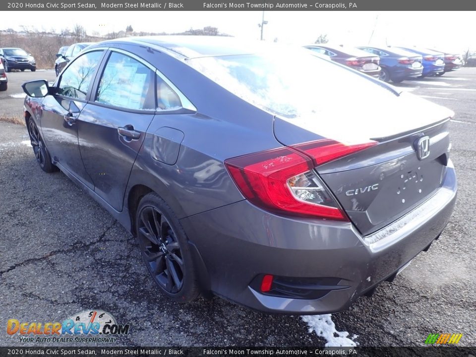 2020 Honda Civic Sport Sedan Modern Steel Metallic / Black Photo #2