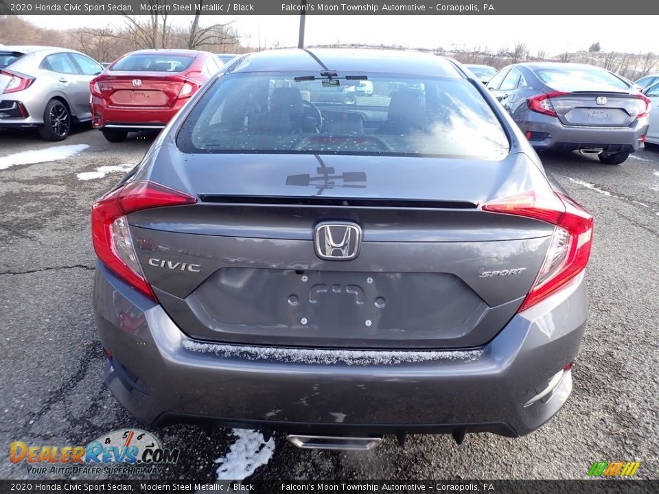2020 Honda Civic Sport Sedan Modern Steel Metallic / Black Photo #3