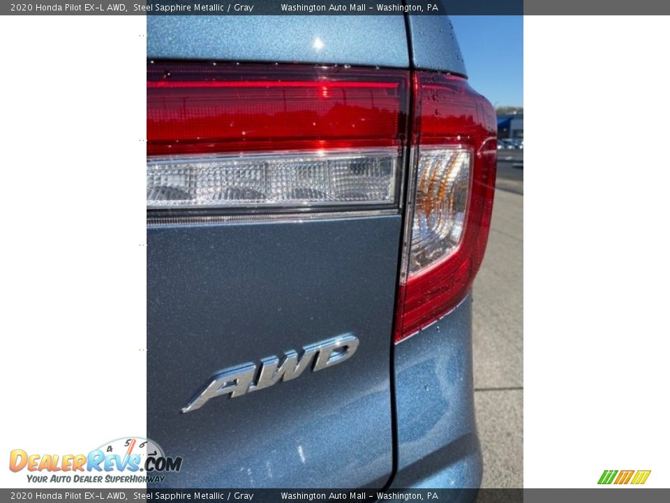 2020 Honda Pilot EX-L AWD Steel Sapphire Metallic / Gray Photo #24