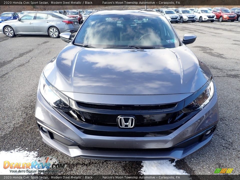 2020 Honda Civic Sport Sedan Modern Steel Metallic / Black Photo #6
