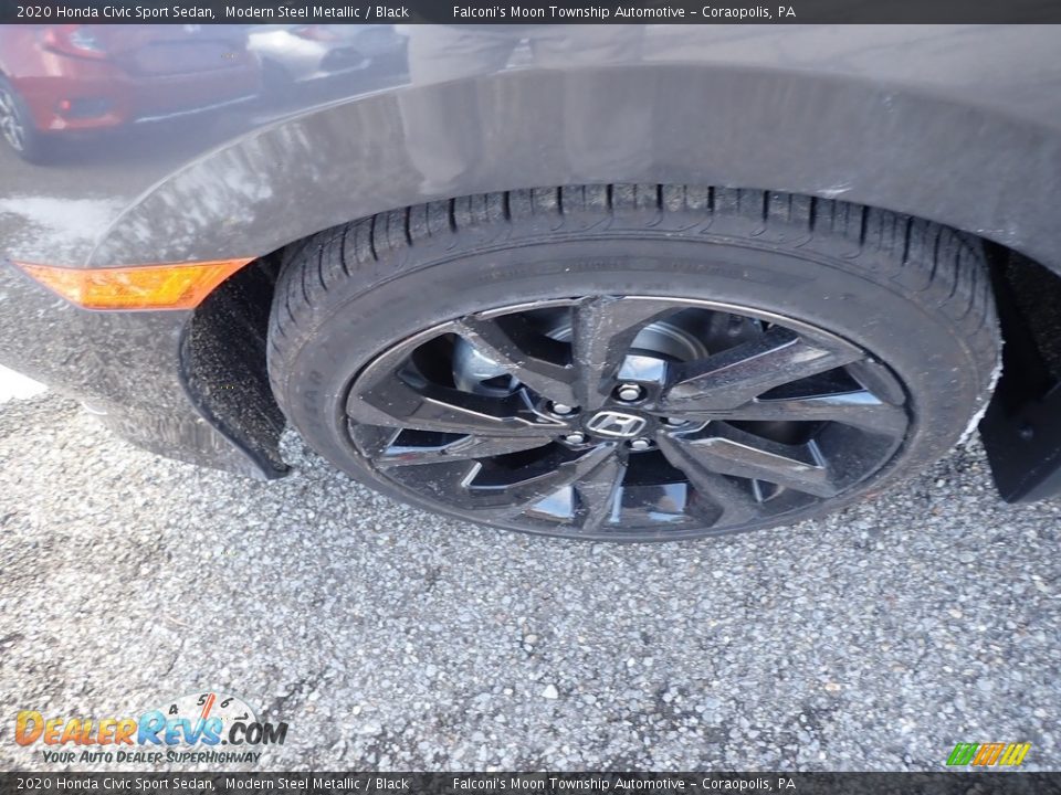 2020 Honda Civic Sport Sedan Modern Steel Metallic / Black Photo #7