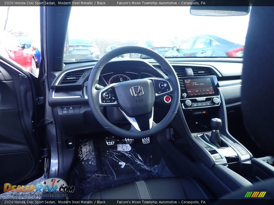 2020 Honda Civic Sport Sedan Modern Steel Metallic / Black Photo #10