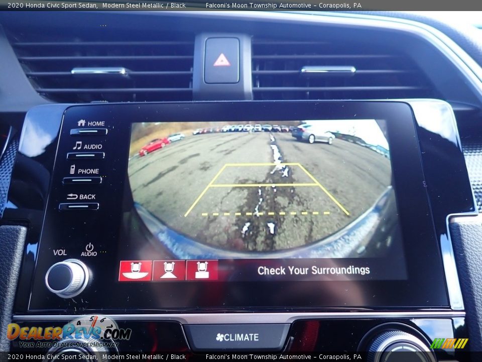 2020 Honda Civic Sport Sedan Modern Steel Metallic / Black Photo #14