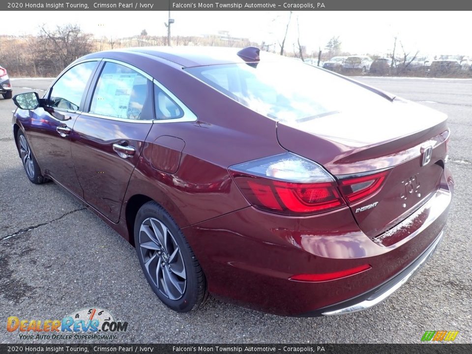 2020 Honda Insight Touring Crimson Pearl / Ivory Photo #2