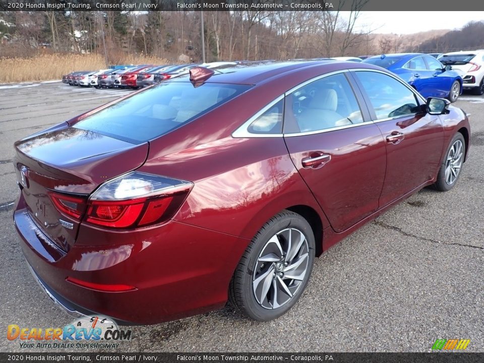 2020 Honda Insight Touring Crimson Pearl / Ivory Photo #4