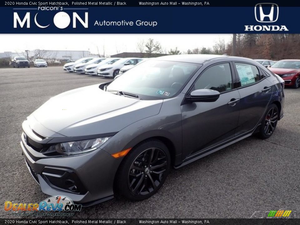2020 Honda Civic Sport Hatchback Polished Metal Metallic / Black Photo #1