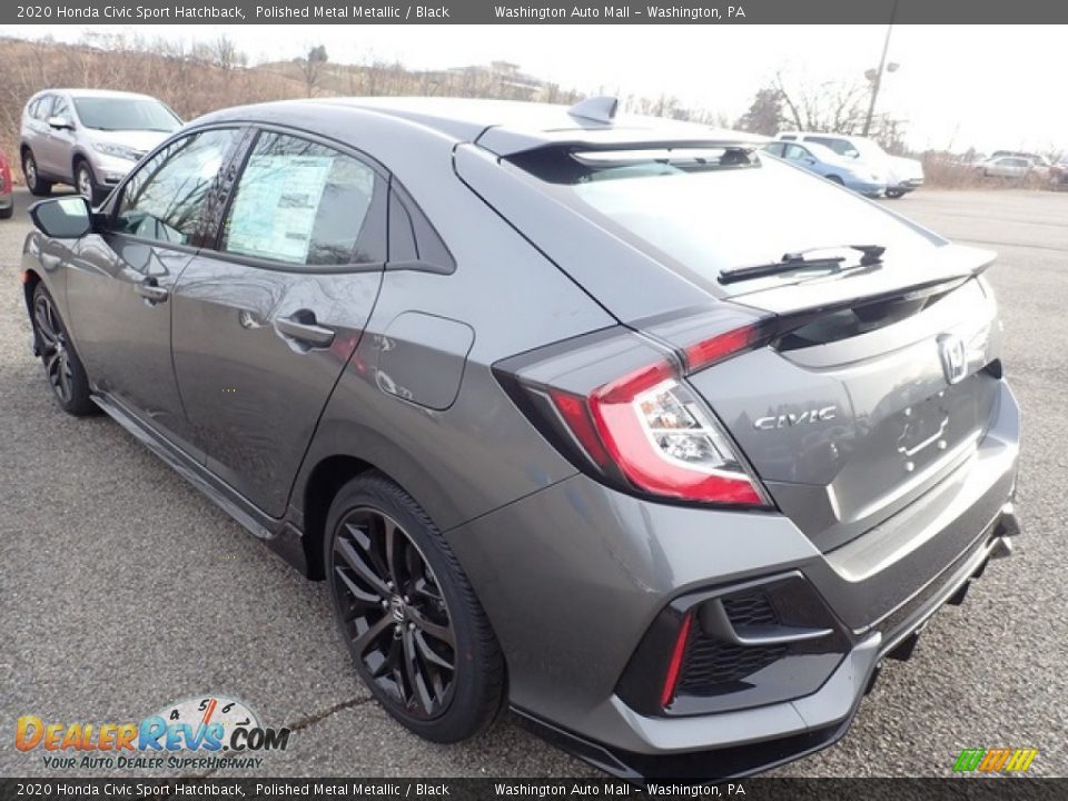 2020 Honda Civic Sport Hatchback Polished Metal Metallic / Black Photo #2