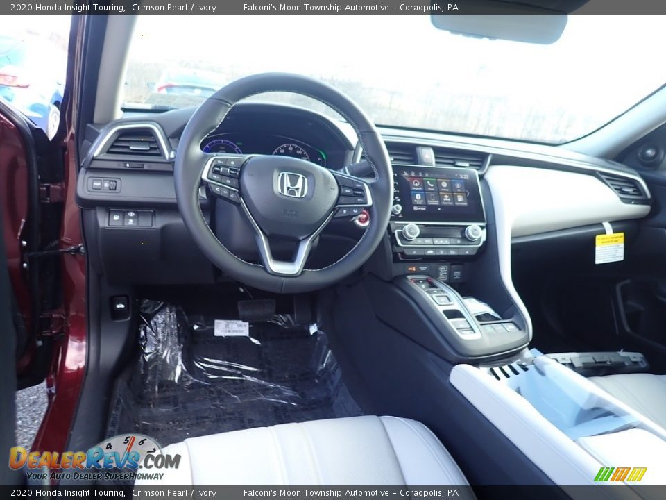 2020 Honda Insight Touring Crimson Pearl / Ivory Photo #10