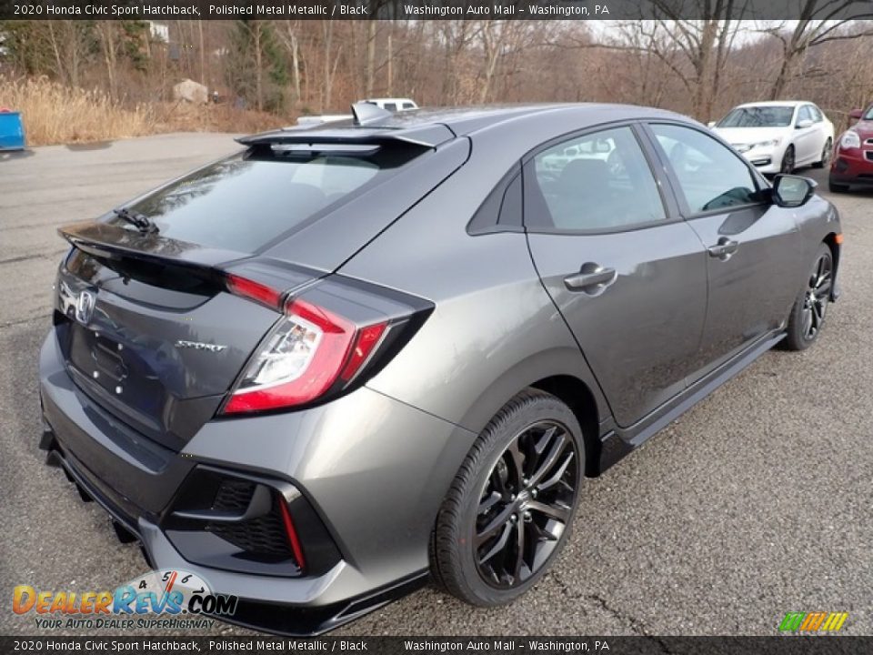 Polished Metal Metallic 2020 Honda Civic Sport Hatchback Photo #4