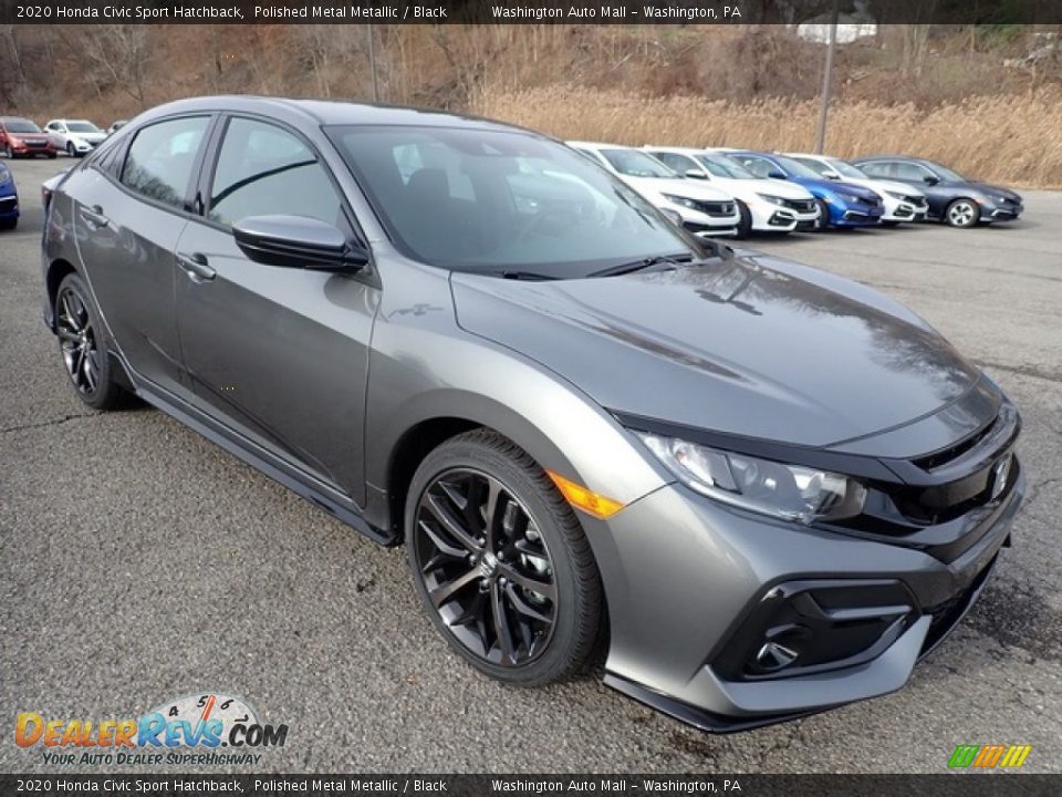 Front 3/4 View of 2020 Honda Civic Sport Hatchback Photo #5